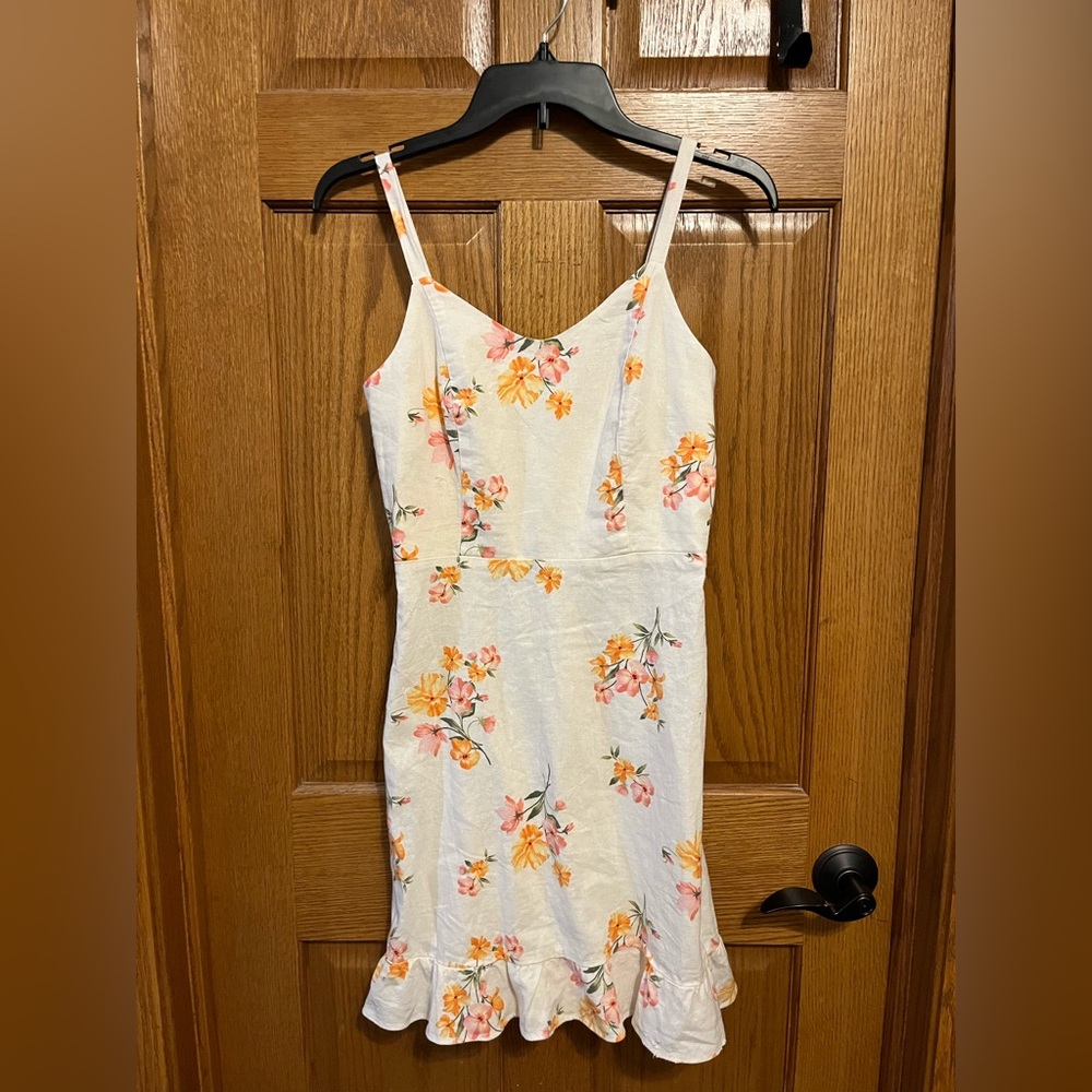Pink and Orange floral dress from Old Navy